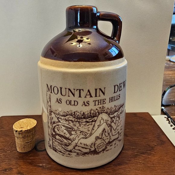Mountain Dew - "As Old as the Hills" - Porcelain jug with cork - Picture 3 of 7